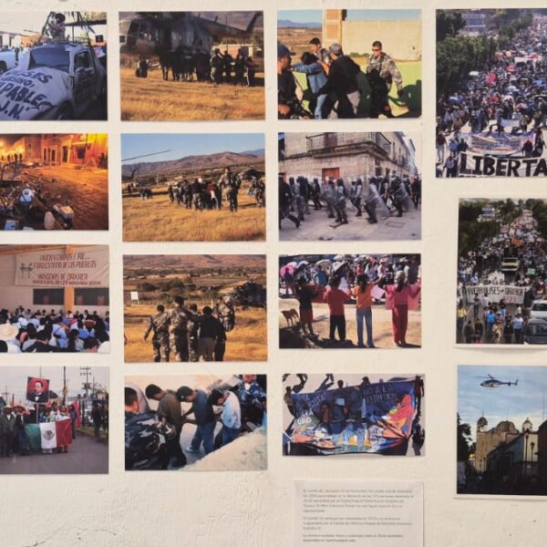 exposición de fotografías del conflicto social del 2006.