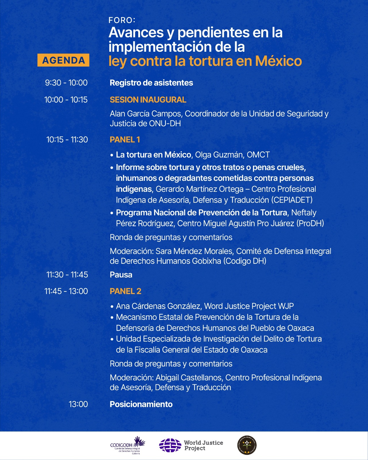 Conoce el programa del Foro